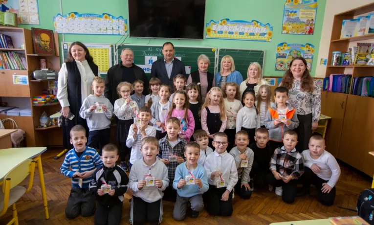 Руслан Марцінків провів інтерактивний урок для першокласників