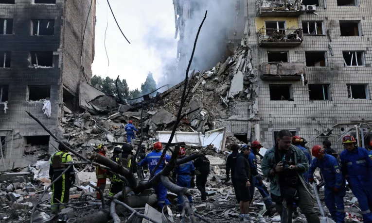 Київ знову став мішенню масованого обстрілу росіян