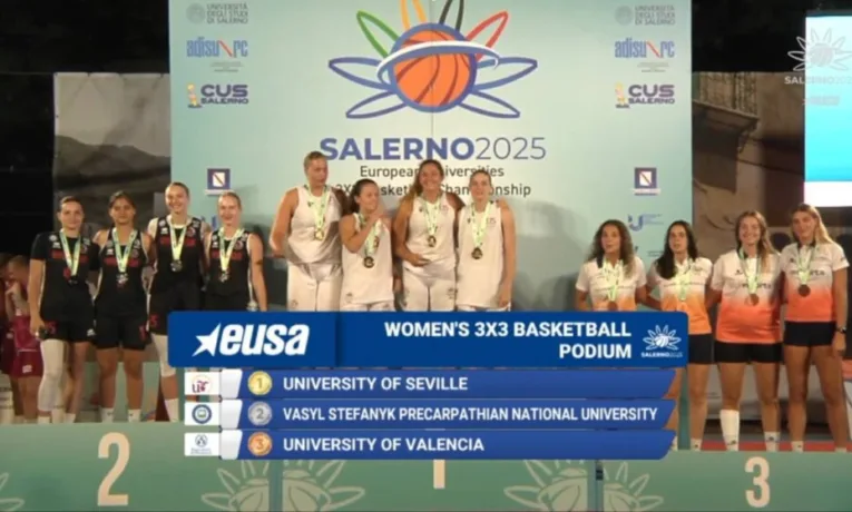 Баскетболістки з Франківська вибороли «срібло» на чемпіонаті Європи серед університетів