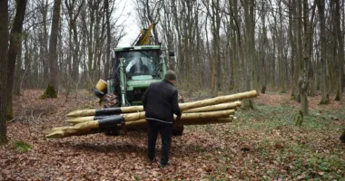 У Галицькому НПП облаштовують новий вольєр для диких тварин