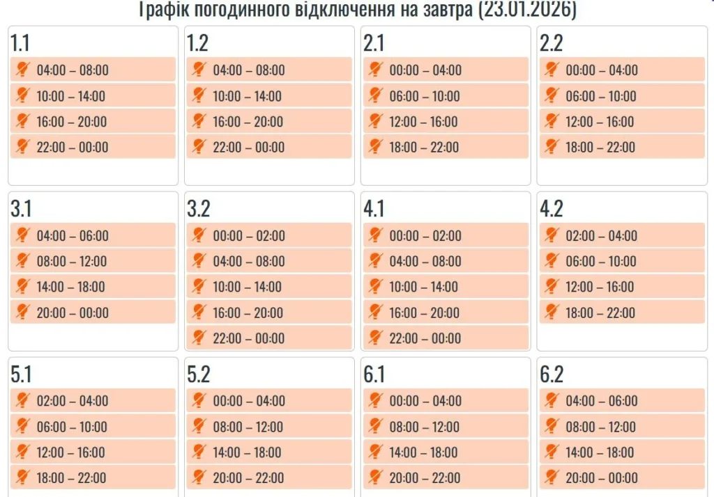 Масовані атаки РФ: на Прикарпатті знову діятимуть жорсткі графіки вимкнень