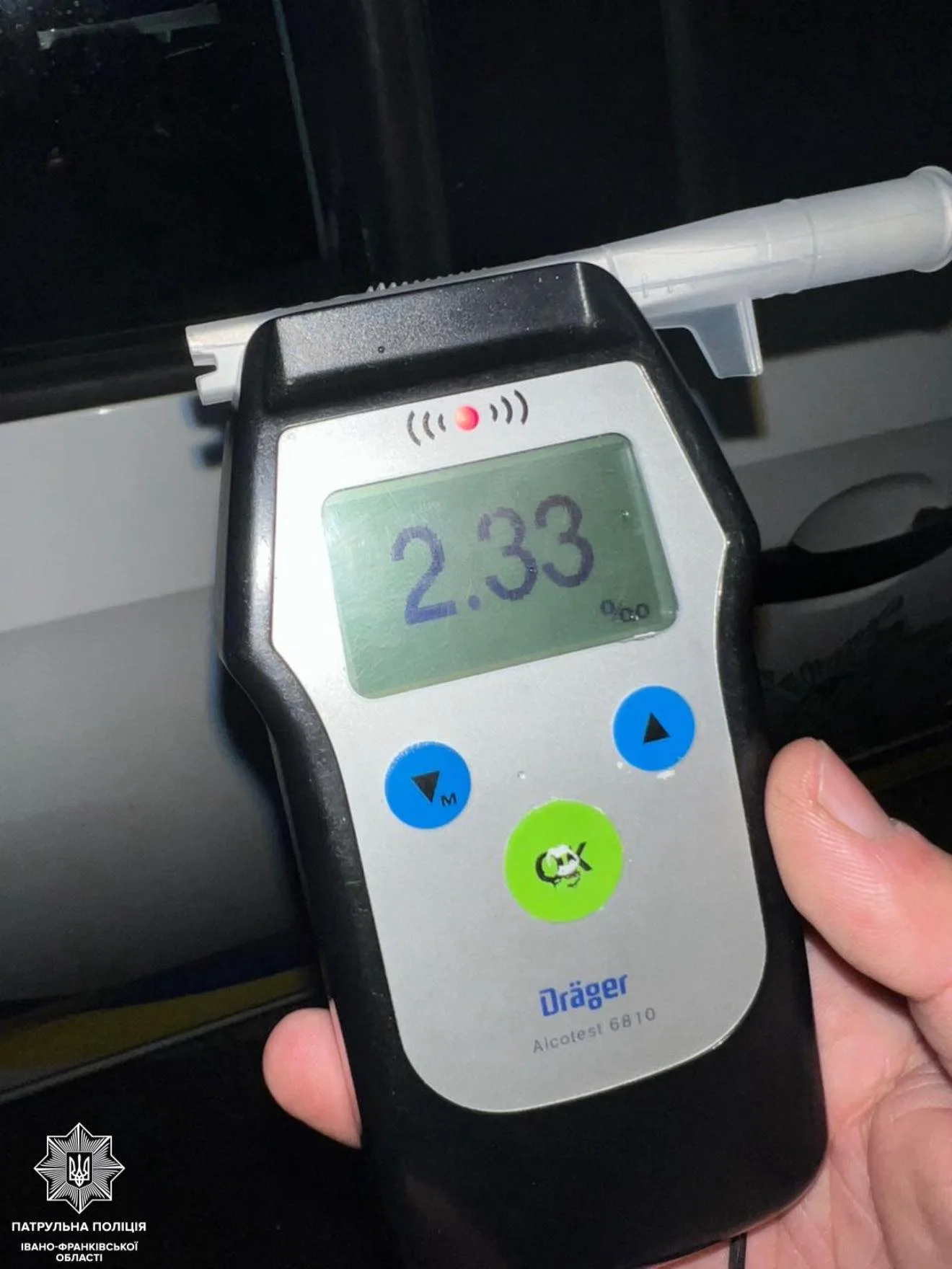 У Франківську зупинили нетверезого водія без права керування