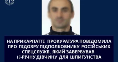 На Прикарпатті викрили російського підполковника, який завербував 17-річну дівчину