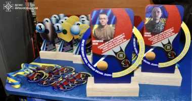 Рятувальники Прикарпаття здобули призові місця на турнірі з настільного тенісу пам’яті загиблих військових