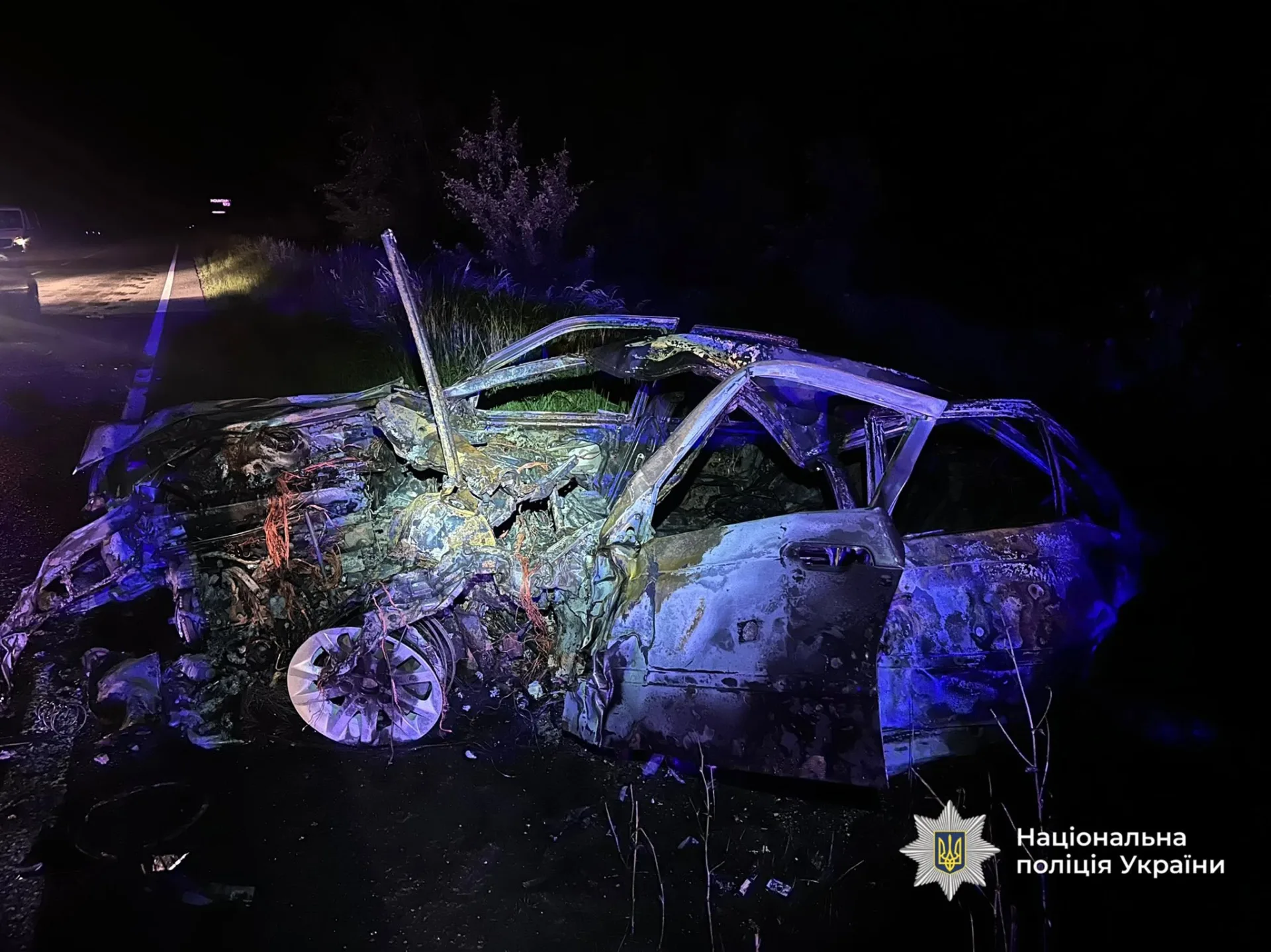 Смертельна ДТП під Франківськом: авто повністю згоріло після зіткнення