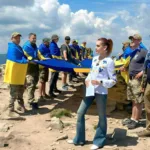 На Говерлі встановили рекорд України: 35 військових і ветеранів взяли участь у найвищому телеефірі